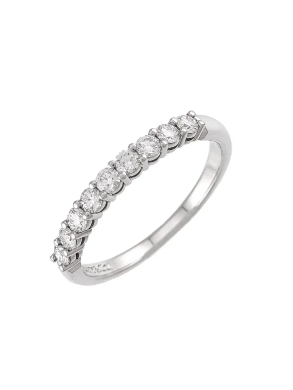 Tiffany & Co Forever Half Diamond Ring Pt Embrace